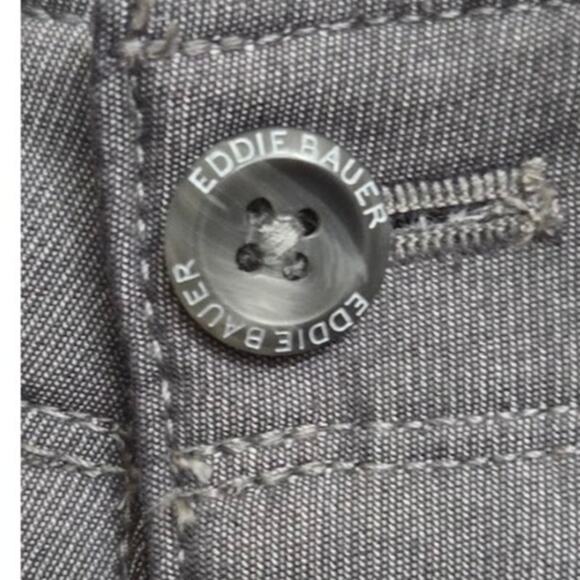 Eddie Bauer‎ Gray Dress Pants Men's 34x30 Straight Fit Cotton Blend - Picture 8 of 11